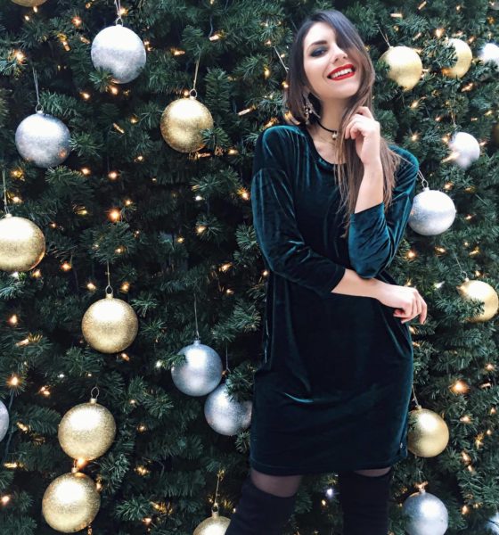 Holiday Look – Un abito in velluto verde