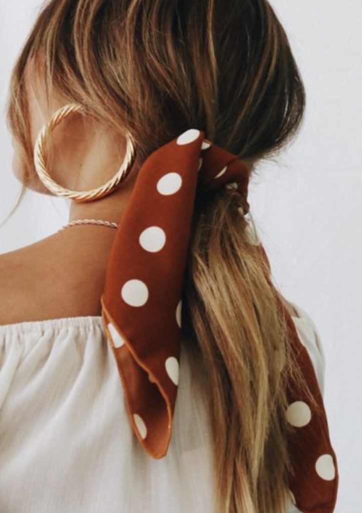 foulard pois polka dots